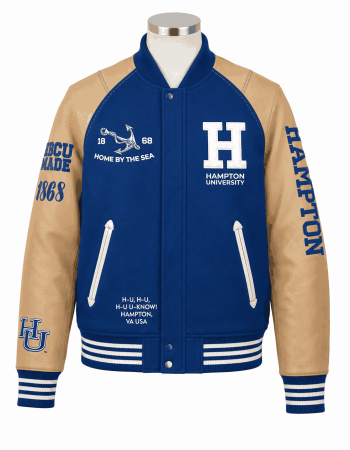 Hampton University Style Varsity Jacket - Unisex