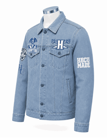 Hampton University Style Vintage Denim Jacket - Unisex