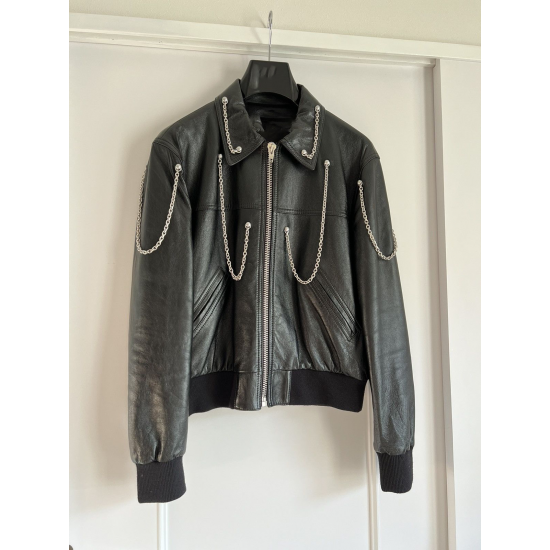 Hedi Slimane Oversized Leather Blouson