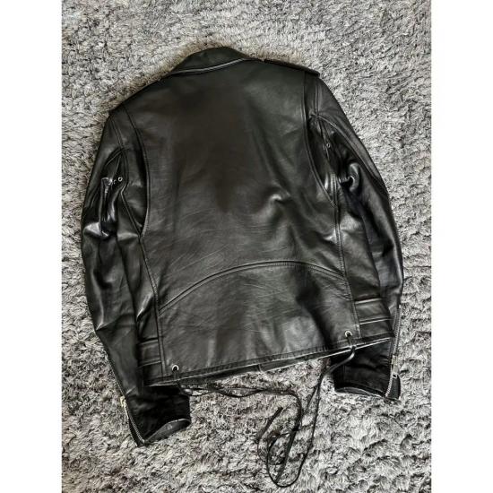 Hedi Slimane x Saint Laurent Paris Calf Black Leather Jacket