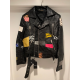 Hedi Slimane × Saint Laurent Paris Surf Sound Patchwork Python Leather Jacket