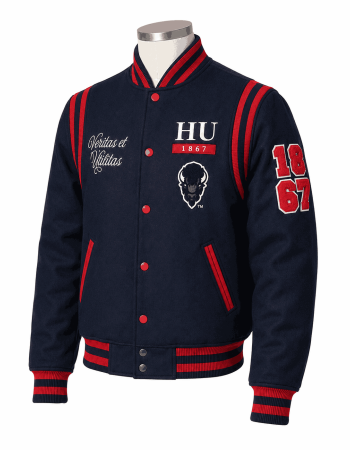 Howard University Bison Letterman Style Jacket - Unisex