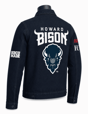 Howard University Bison Style Denim Jacket - Unisex