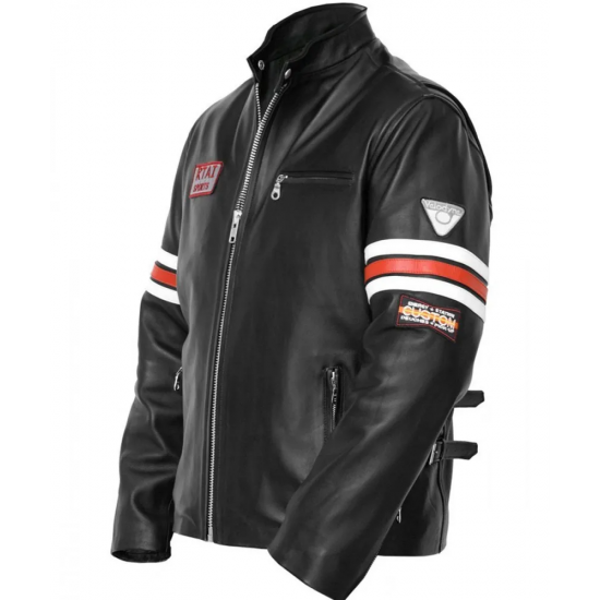 Hugh Laurie House Motorcycle Leather Jacket