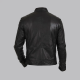 Hunt Black Biker Leather Jacket