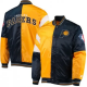 Indiana Pacers Starter Satin Yellow and Blue Jacket