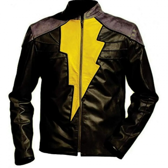 Injustice Gods Among Us Shazam black Adam Leather Jacket