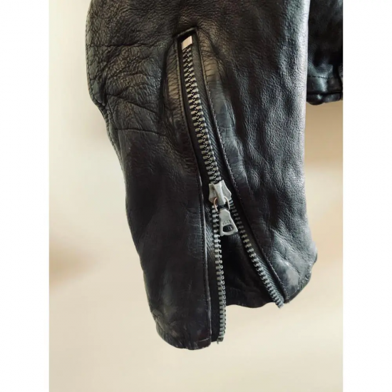 Isamu Katayama Backlash Belgium Calf Black Leather Jacket