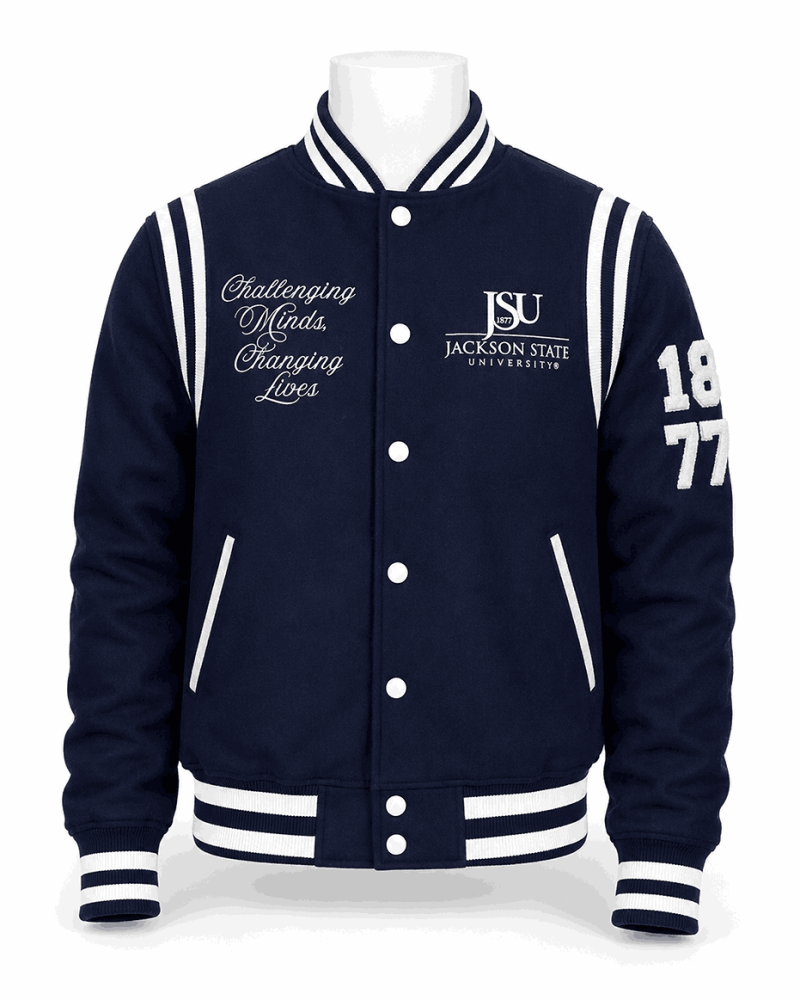 Jackson State University Style Varsity Jacket - Unisex