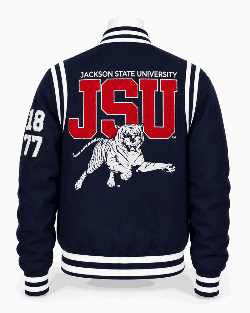 Jackson State University Style Varsity Jacket - Unisex