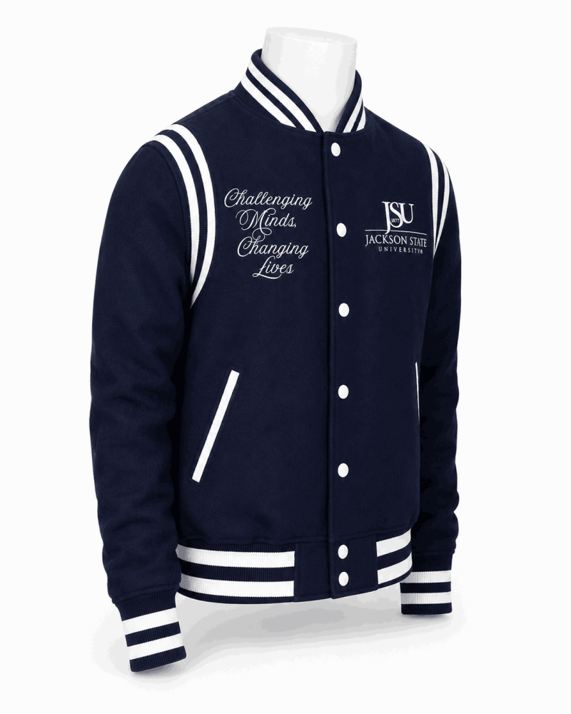 Jackson State University Style Varsity Jacket - Unisex