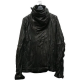 Julius Grail Archive Most Signature Cowl Neck Black Leather Jacket