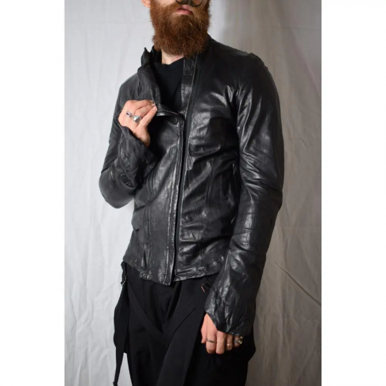 Julius Prism Black Leather Jacket