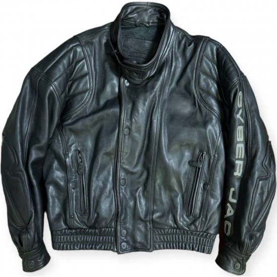 Kadoya x Akira Black Leather Biker Jacket