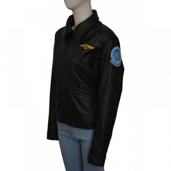 Kelly Mcgillis Top Gun Leather Jacket