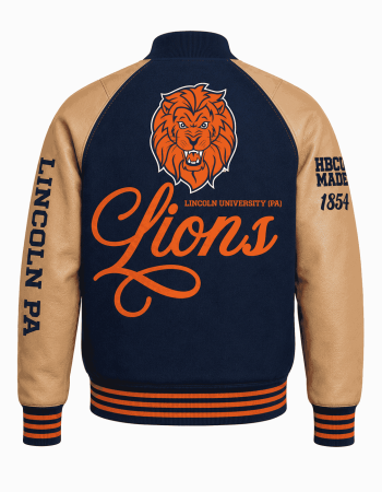 Lincoln University Lions Style Varsity Jacket - Unisex