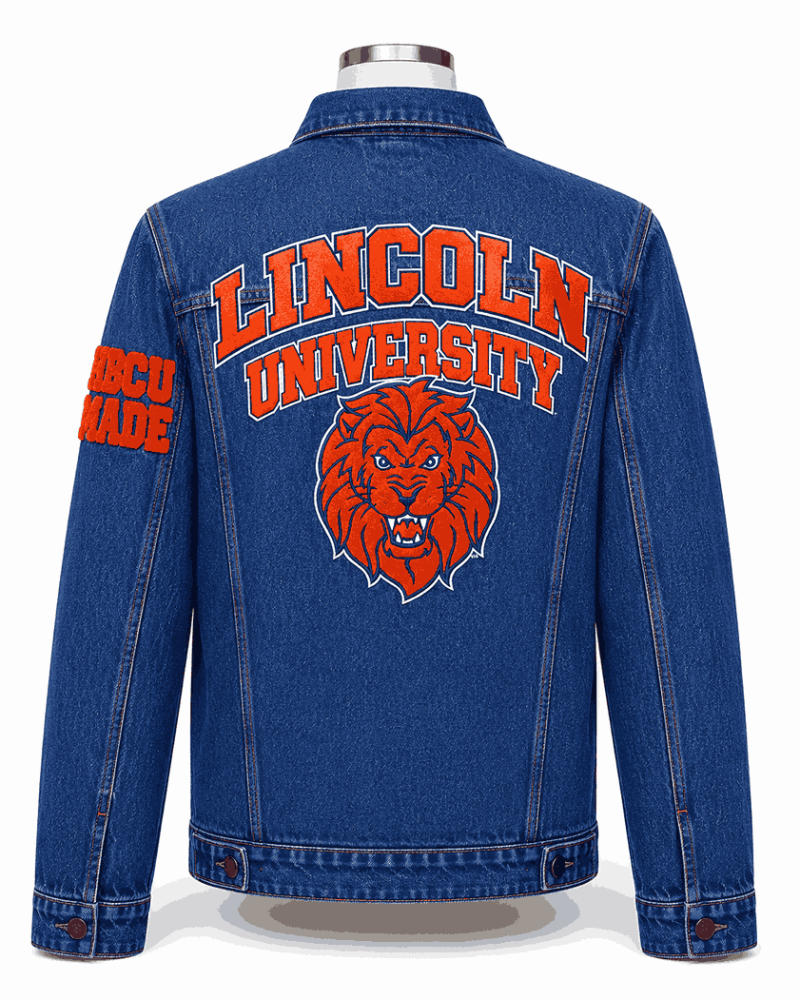 Lincoln University Style Denim Jacket - Unisex