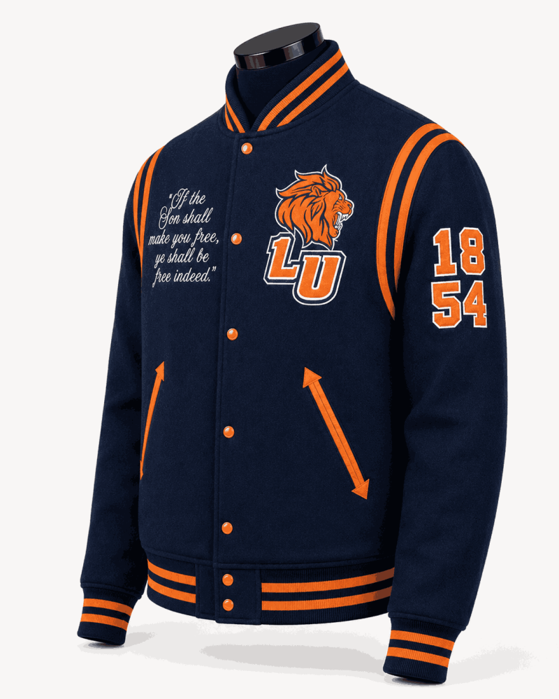 Lincoln University Style Varsity Wool Jacket - Unisex