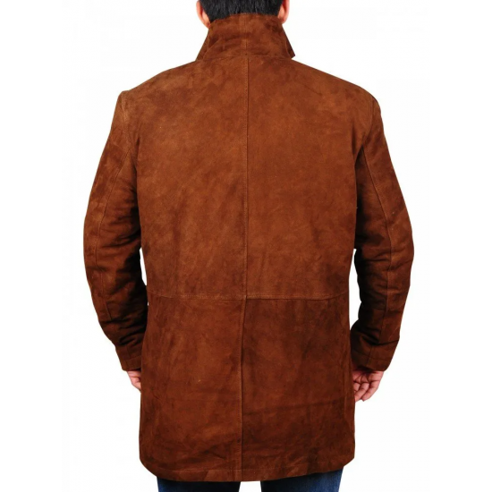 Longmire sheriff Walt Robert Taylor Longmire Suede Leather Coat Jacket