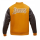 Los Angeles Lakers Classic Wool And Leather Varsity Jacket