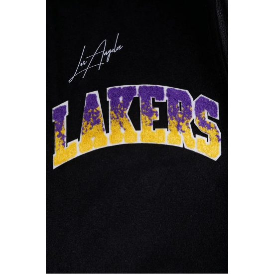 Los Angeles Lakers Gradient Logo Wool Varsity Jacket