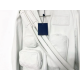 Louis Vuitton × Virgil Abloh Monogram Embossed Utility White Admiral Jacket