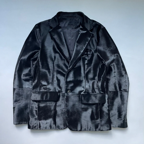 Luxury Prada Black Cow Fur Blazer