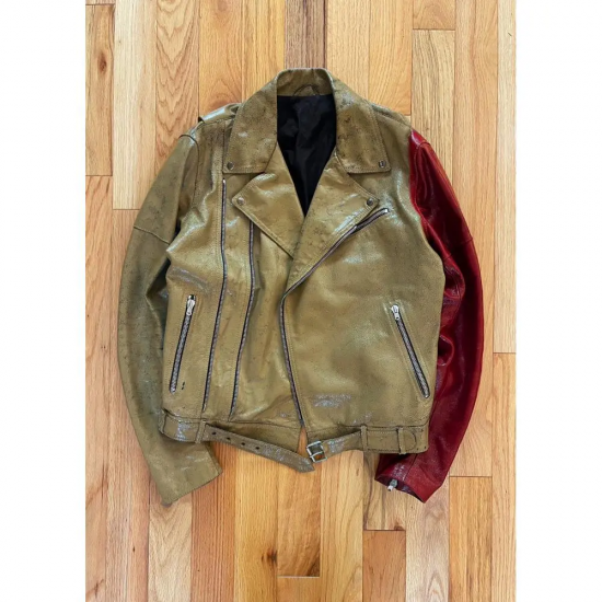 Maison Margiela Artisanal Hand Painted Leather Jacket