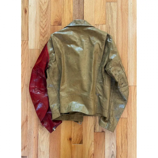 Maison Margiela Artisanal Hand Painted Leather Jacket