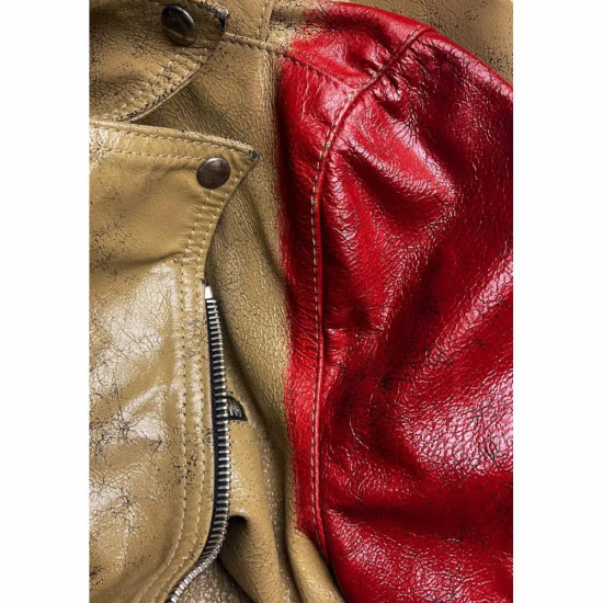 Maison Margiela Artisanal Hand Painted Leather Jacket