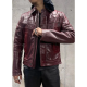 Maison Margiela Artisanal Red Panel Leather Jacket