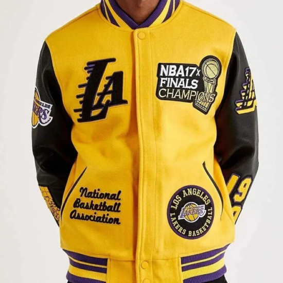 Mash Up Los Angeles Lakers Varsity Jacket