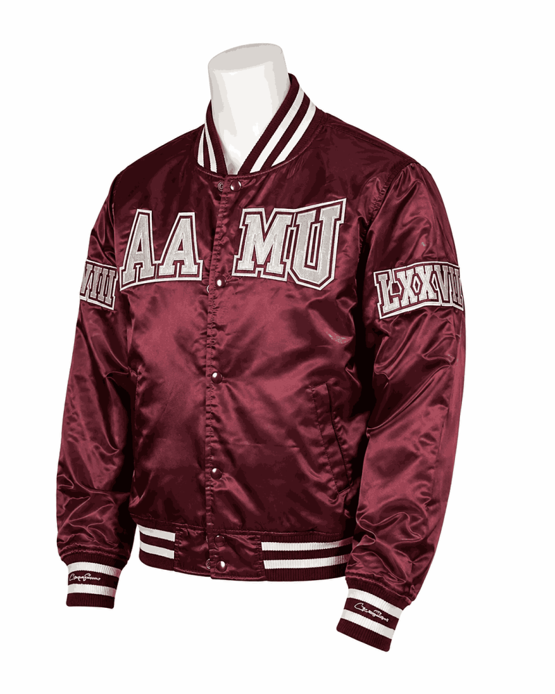 Men's Alabama A&M University Style Satin Jacket