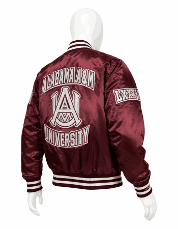 Men's Alabama A&M University Style Satin Jacket