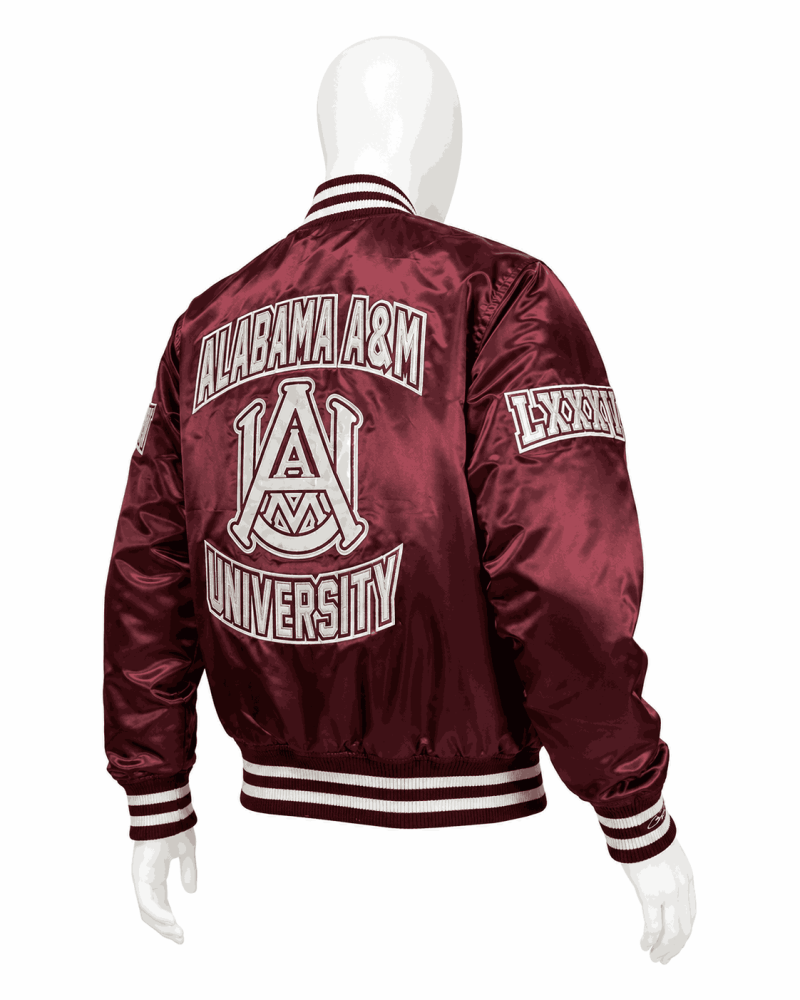 Men's Alabama A&M University Style Satin Jacket