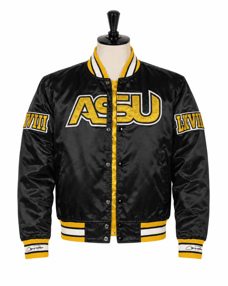 Men's Alabama State University Style Satin Jacket