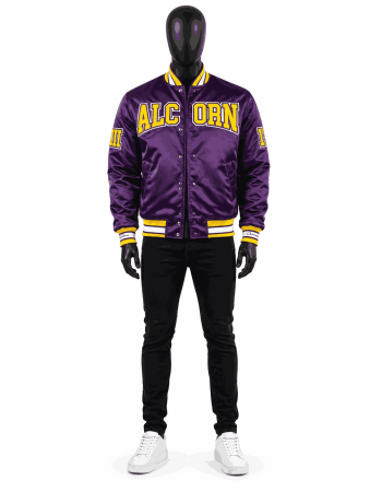 Men's Alcorn State University Style Satin Jacket