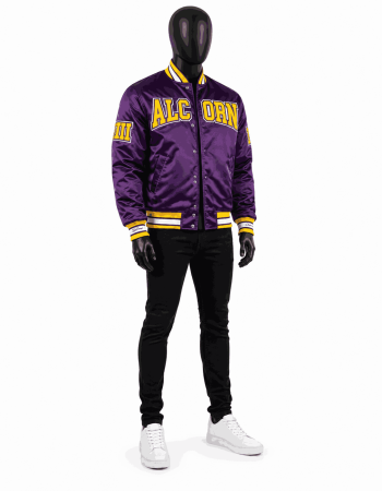 Men's Alcorn State University Style Satin Jacket