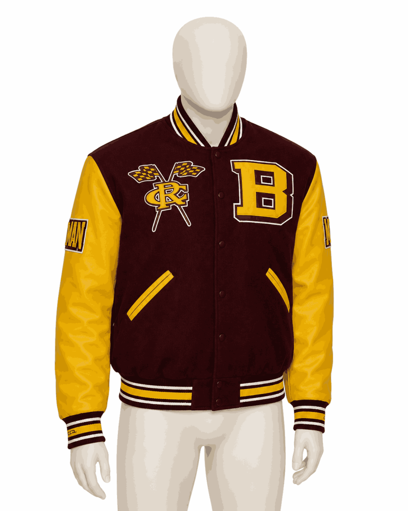Men's Bethune Cookman University Style Varsity Jacket