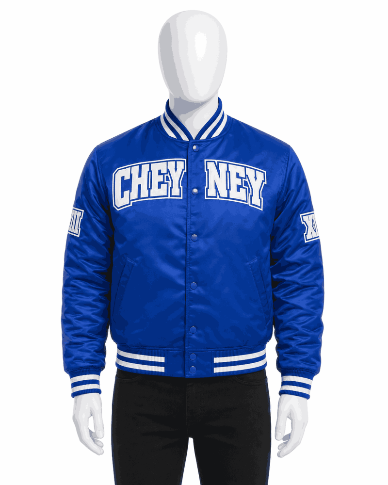 Men's Cheyney University Style Satin Jacket