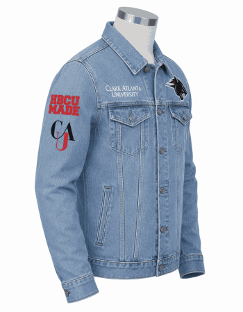 Men's Clark Atlanta University Style Denim Jacket