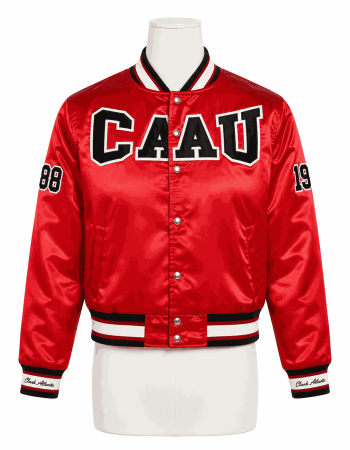 Men's Clark Atlanta University Style Satin Jacket