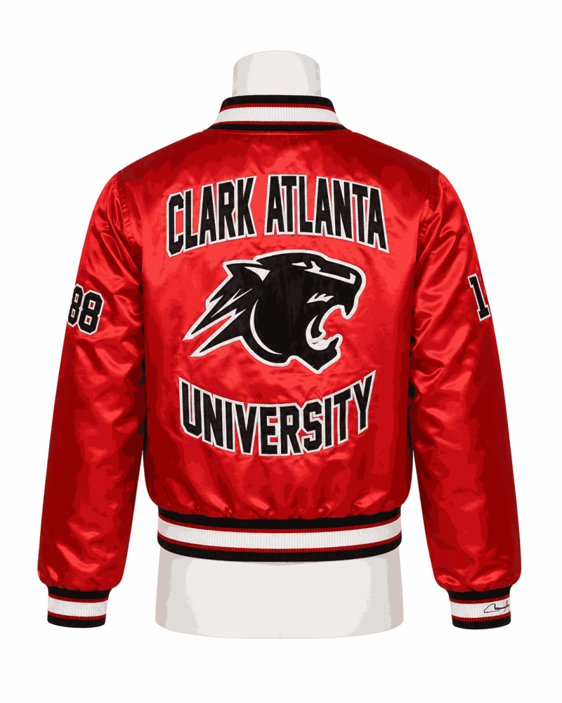 Men's Clark Atlanta University Style Satin Jacket