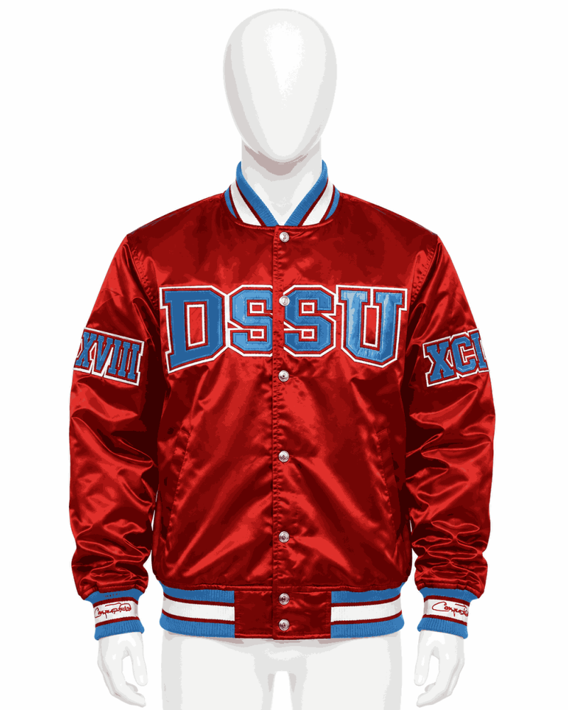 Men's Delaware State University Style Satin Jacket