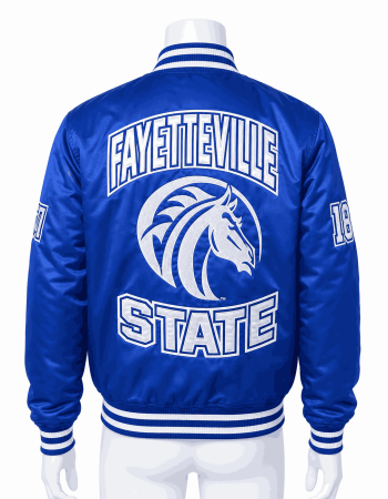 Men's Fayetteville State University Style Satin Jacket