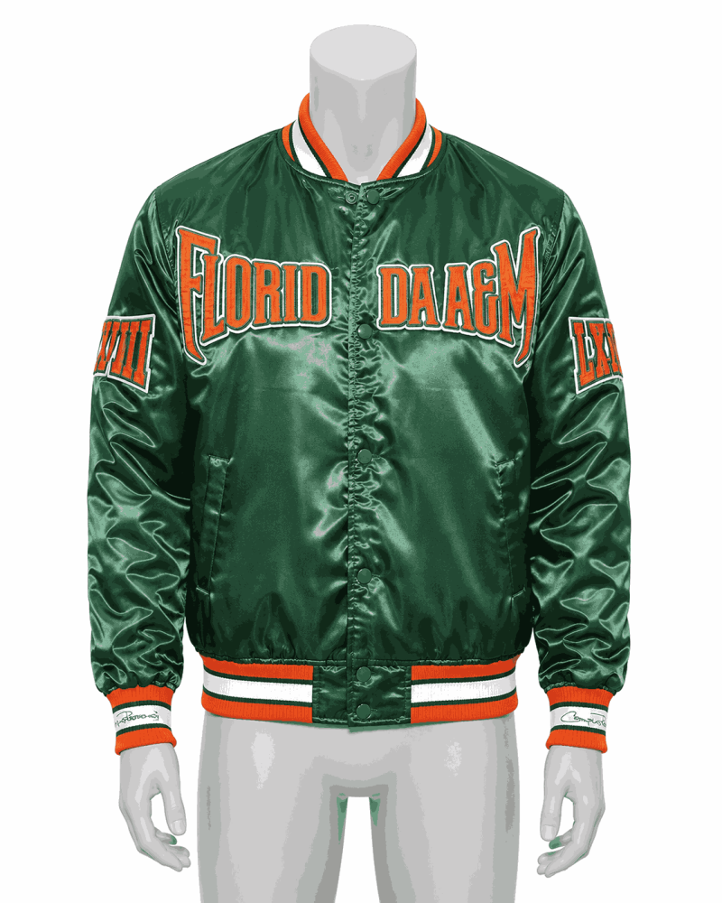 Men's Florida A&M University Style Satin Jacket Men's Florida A&M University Style Satin Jacket