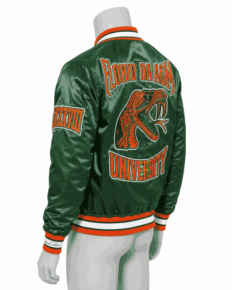 Men's Florida A&M University Style Satin Jacket Men's Florida A&M University Style Satin Jacket