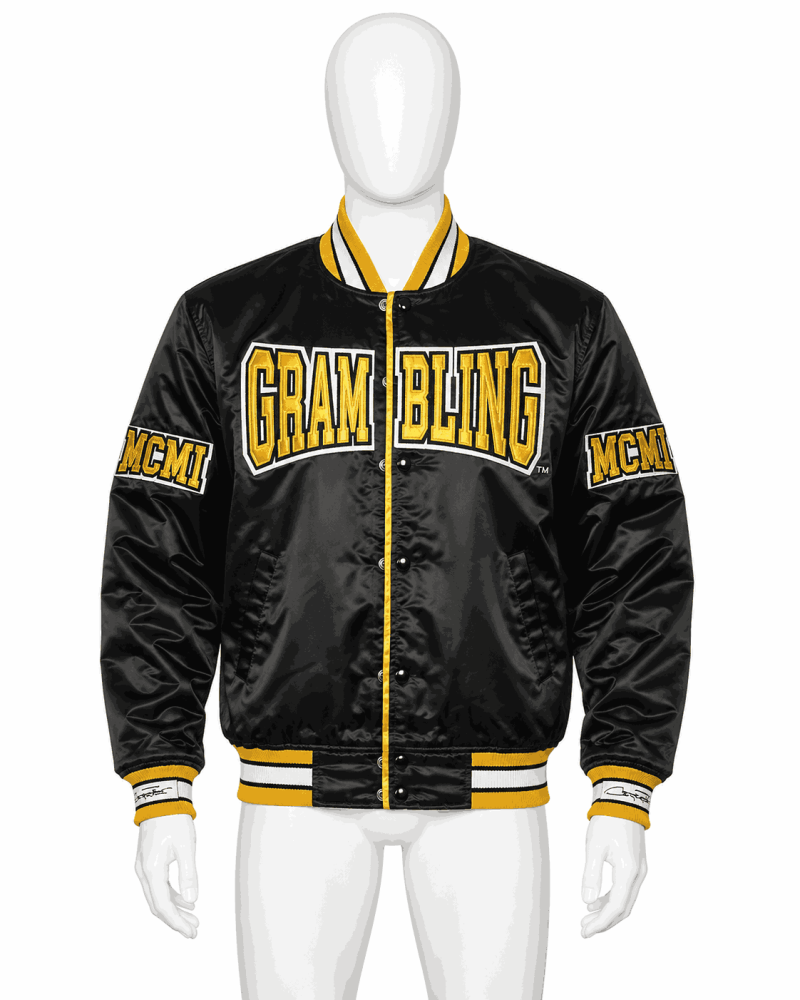 Men's Grambling State University Style Satin Jacket
