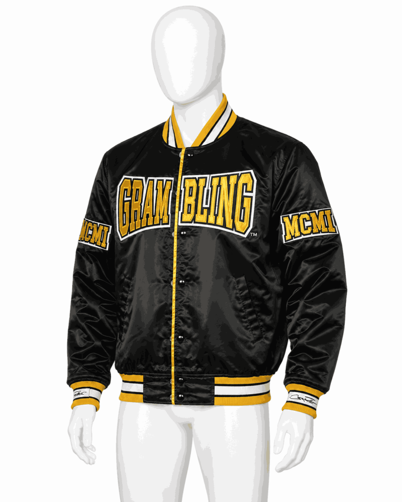 Men's Grambling State University Style Satin Jacket