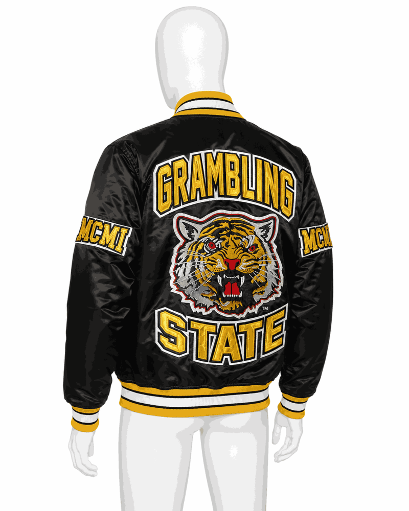 Men's Grambling State University Style Satin Jacket